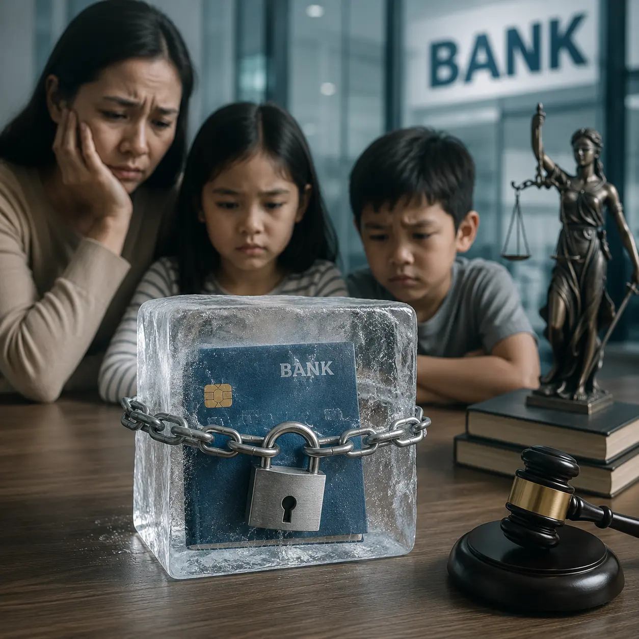 Akaun bank dibekukan selepas kematian