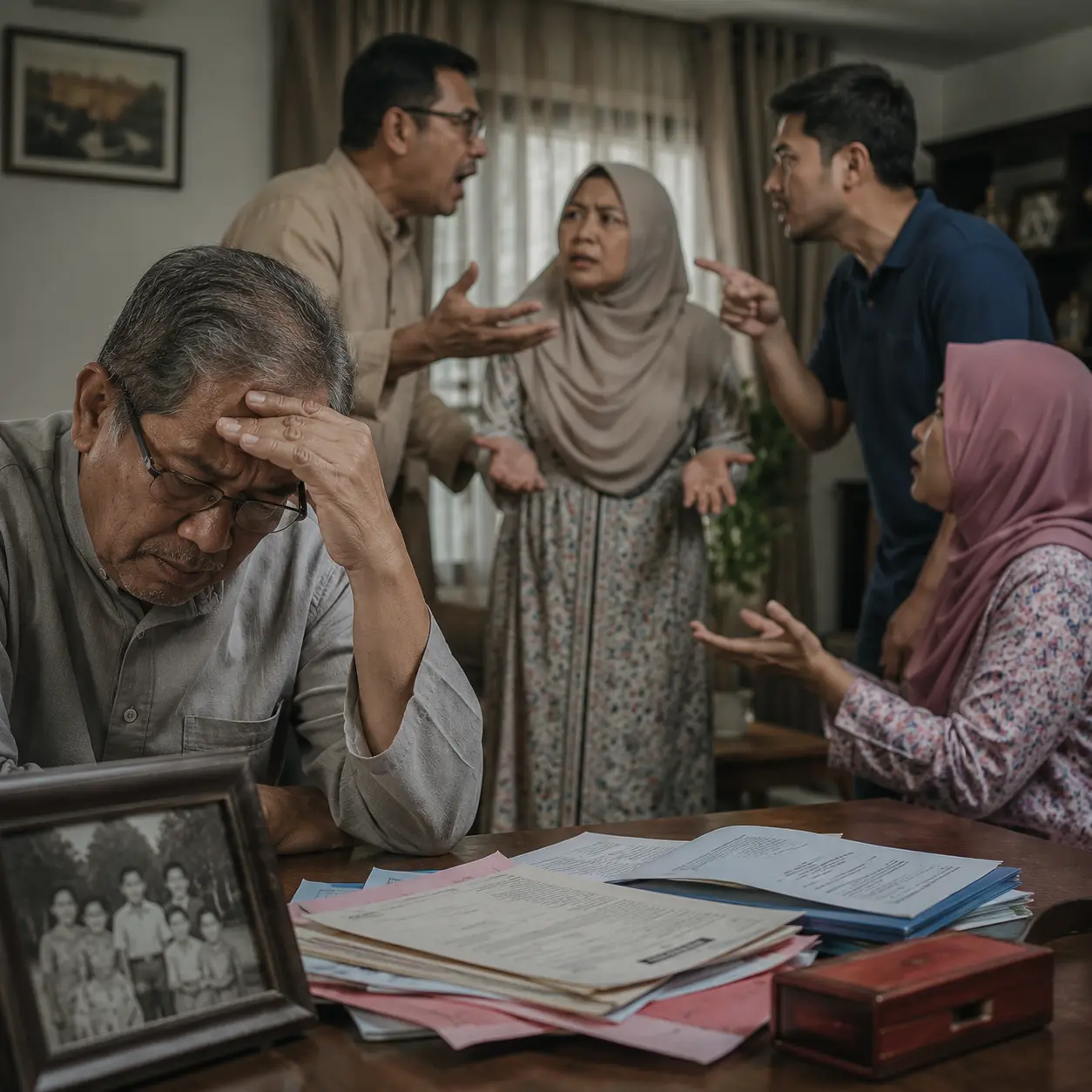 Adik-beradik bergaduh soal harta pusaka